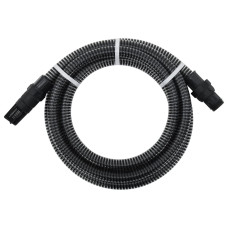Sesalna cev s PVC priključki črna 1
